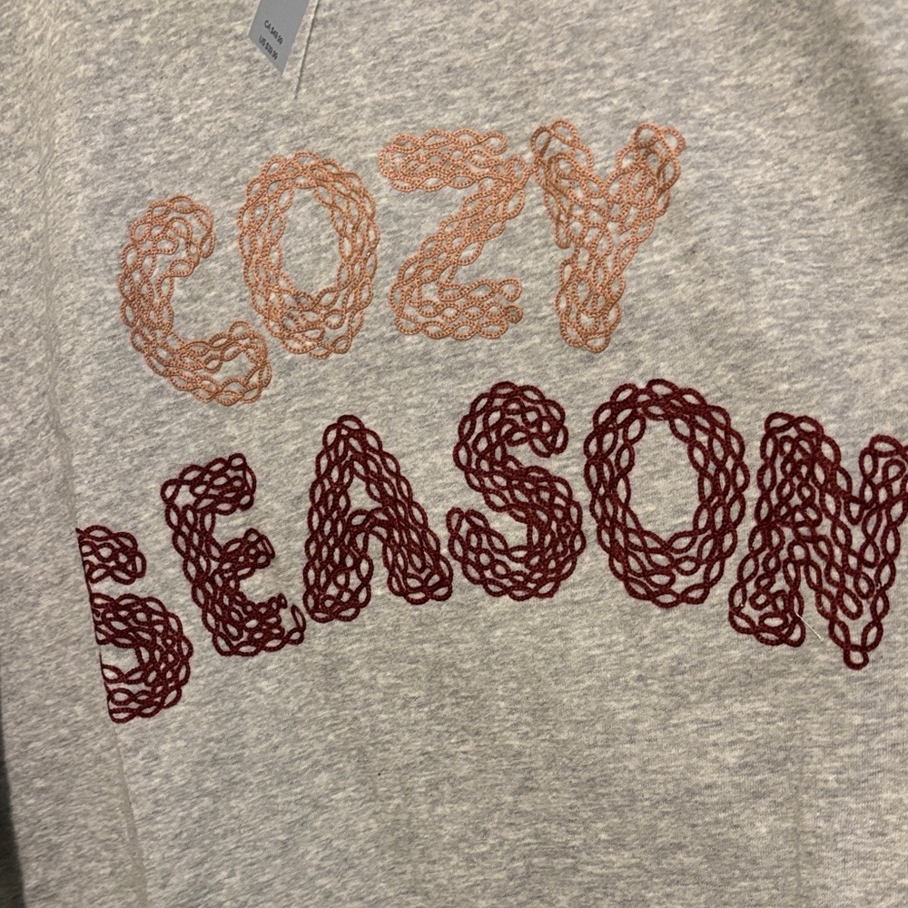 Maurices Gray Sweater with Cozy Season Design - Picture 3 of 5